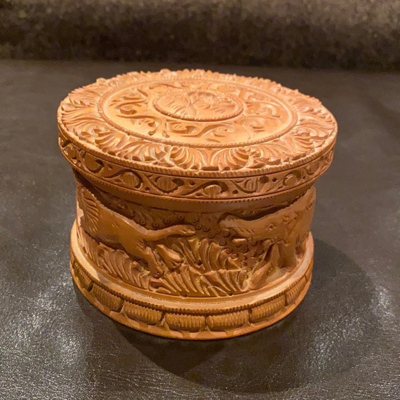 Other - Handcrafted Wooden Powder Box